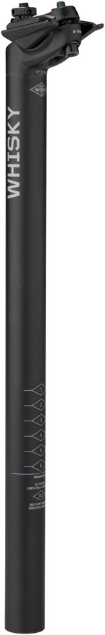 WHISKY No.7 Alloy Seatpost - 27.2 x 400mm 18mm Offset Matte Black