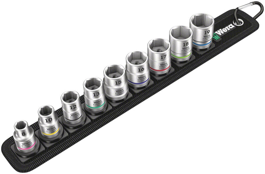 Wera Belt B 4 Zyklop socket set - 3/8" drive 9 pieces