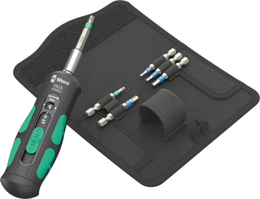 Wera 7515/7 Kraftform Bike 1 Safe-Torque Screwdriver and Bit Set