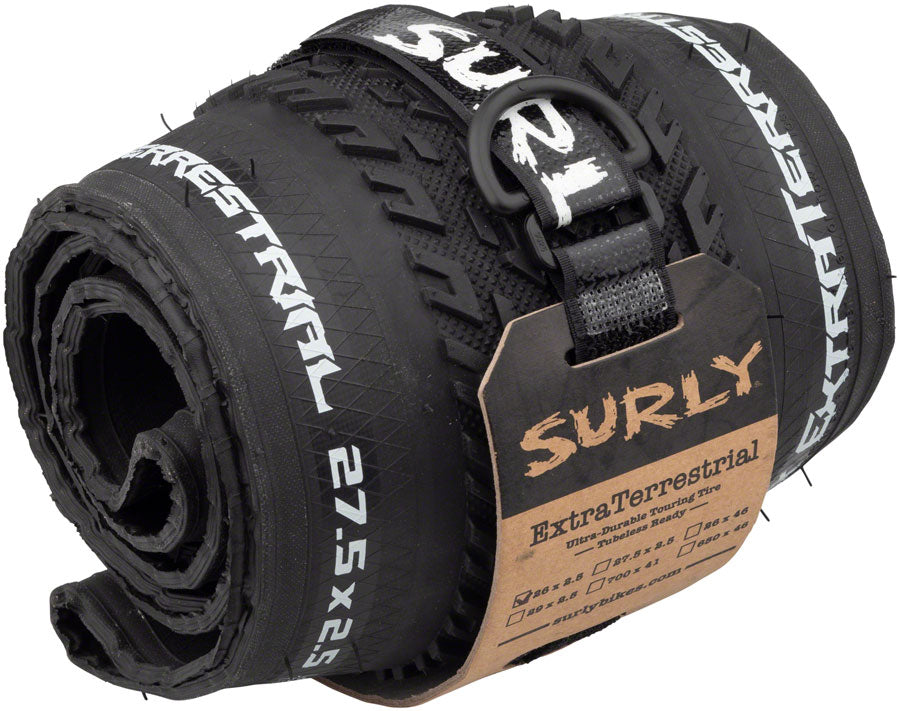 Surly ExtraTerrestrial Tire - 26 x 2.5 Tubeless Folding Black 60tpi