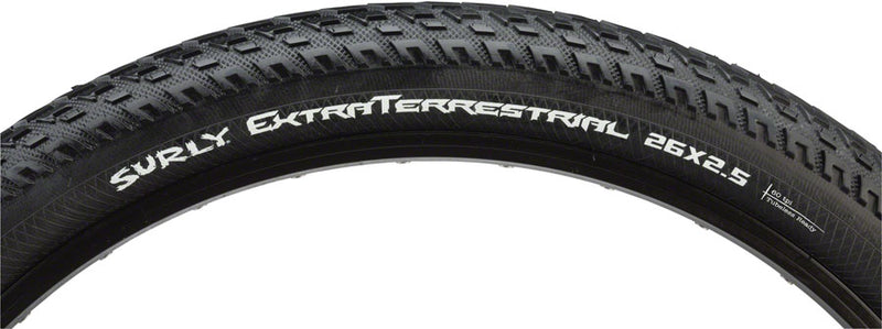 Surly ExtraTerrestrial Tire - 26 x 2.5 Tubeless Folding Black 60tpi