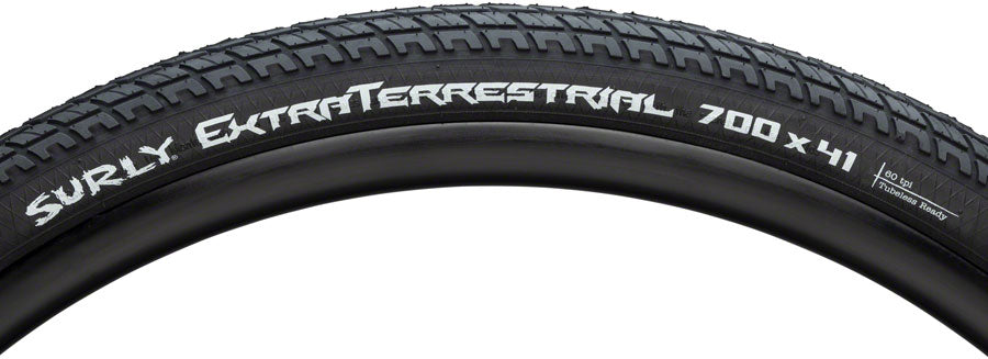 Surly ExtraTerrestrial Tire - 700 x 41 Tubeless Folding Black 60tpi