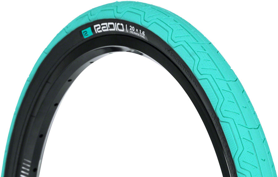 Radio Raceline Oxygen Tire - 20 x 1.6 Clincher Folding Teal/Black 120 TPI