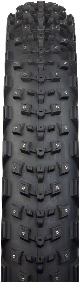 45NRTH Dillinger 4 Tire - 26 x 4.2 Tubeless Folding Tan 60 TPI 168 Large Concave Carbide Aluminum Studs