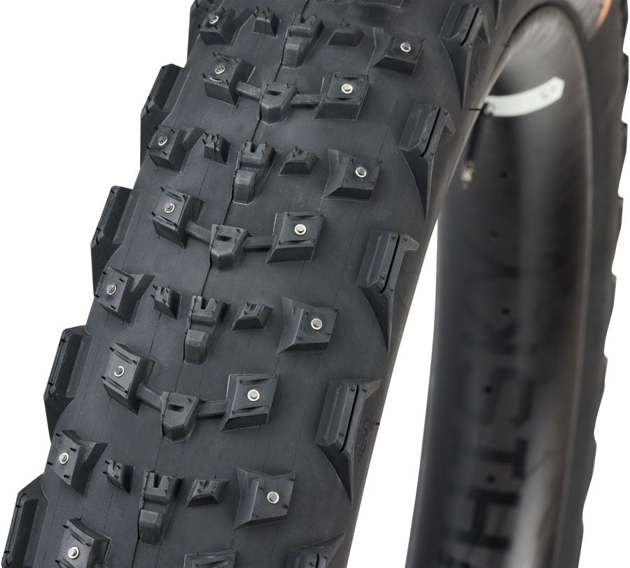 45NRTH Dillinger 4 Tire - 27.5 x 4.0 Tubeless Folding BLK 60 TPI 168 Carbide Steel Studs