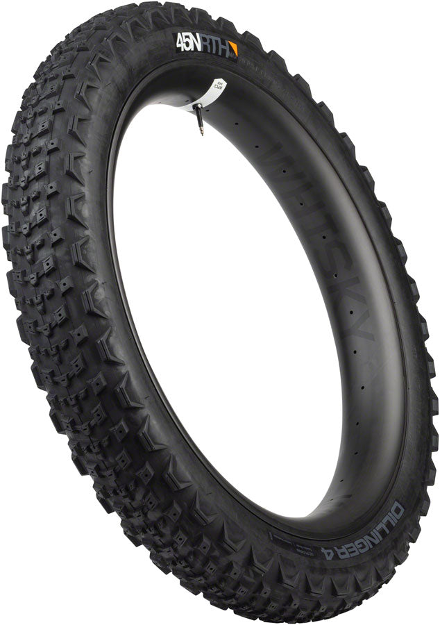 45NRTH Dillinger 4 Tire - 26 x 4.2 Tubeless Folding BLK 120 TPI Custom Studdable