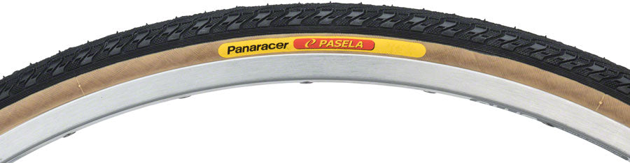 Panaracer Pasela Tire - 27 x 1-1/4 Clincher Wire Black/Tan 60tpi