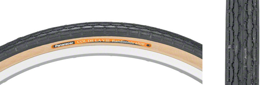 Panaracer Col de la Vie Tire - 650b x 38mm Clincher Wire Black/Tan 60tpi