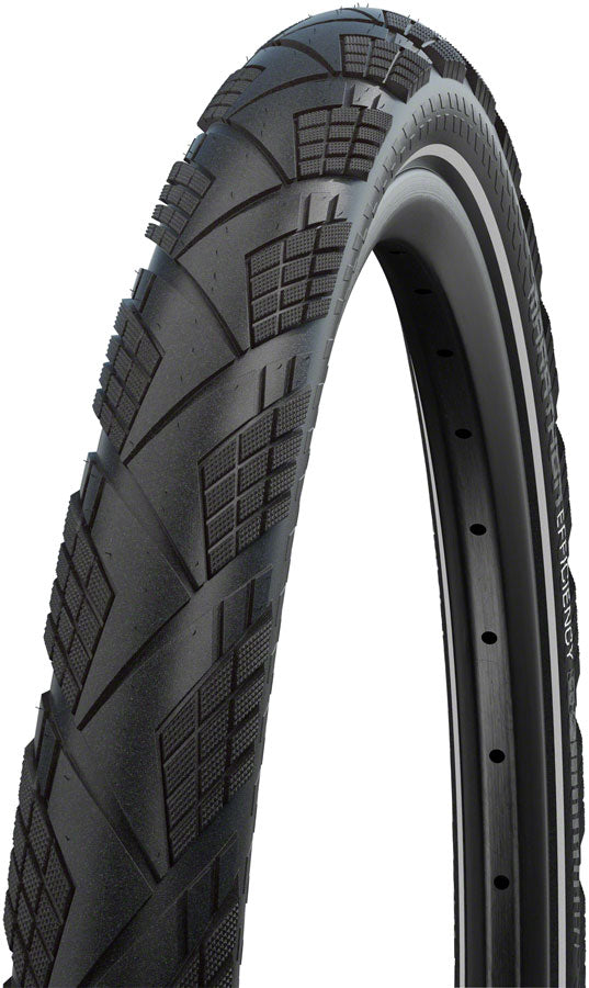 Schwalbe Marathon Efficiency Tire - 700 x 45 Clincher Folding BLK/Reflective Evolution Line Super Race V-Guard Addix Race E-50