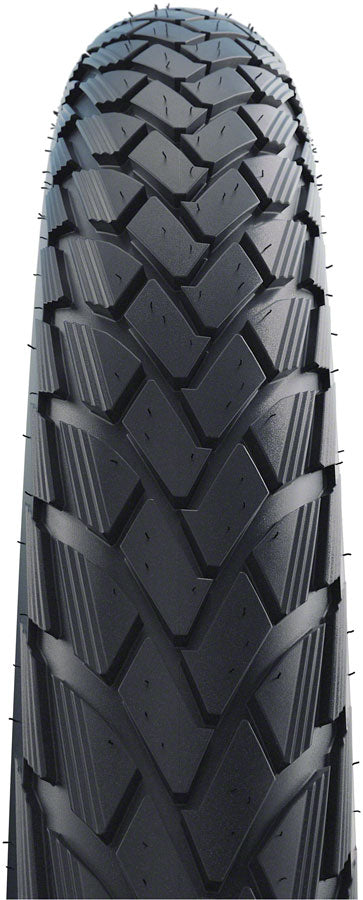 Schwalbe Green Marathon Tire - 16 x 1.35 Clincher Wire BLK/Reflective Performance Line GreenGuard TwinSkin Addix