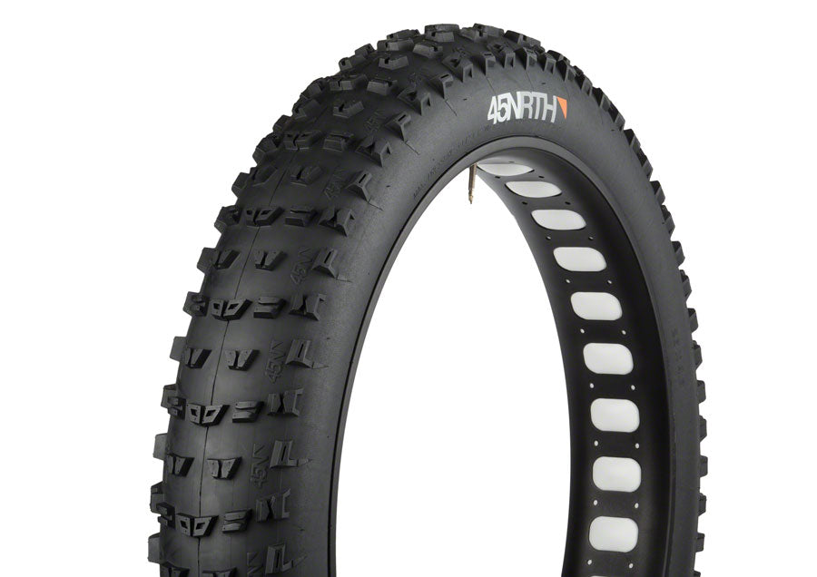 45NRTH Dunderbeist Tire - 26 x 4.6 Tubeless Folding Black 120 TPI