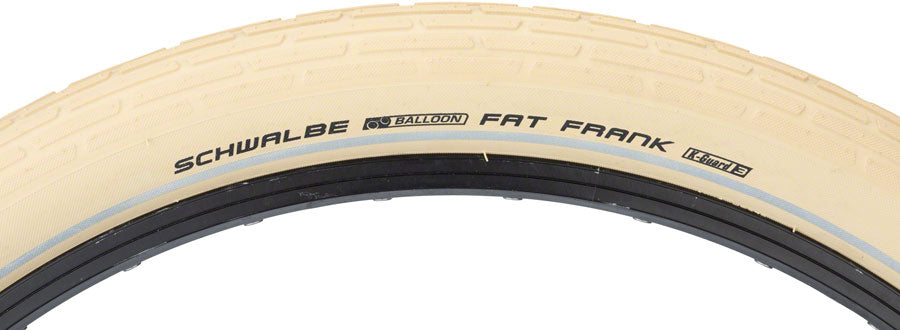 Schwalbe Fat Frank Tire - 26 x 2.35 Clincher Wire Creme/Reflective Active Line