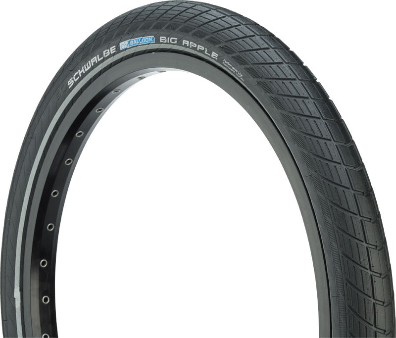 Schwalbe Big Apple Tire - 26 x 2.15 Clincher Wire Black K-Guard SBC