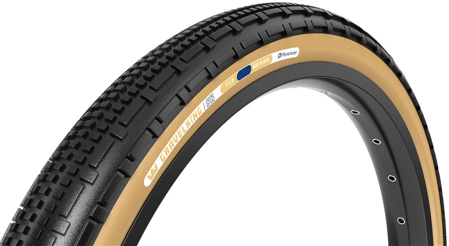 Panaracer GravelKing SK Tire - 650b x 43 / 27.5 x 1.75 Tubeless Folding BLK/Brown