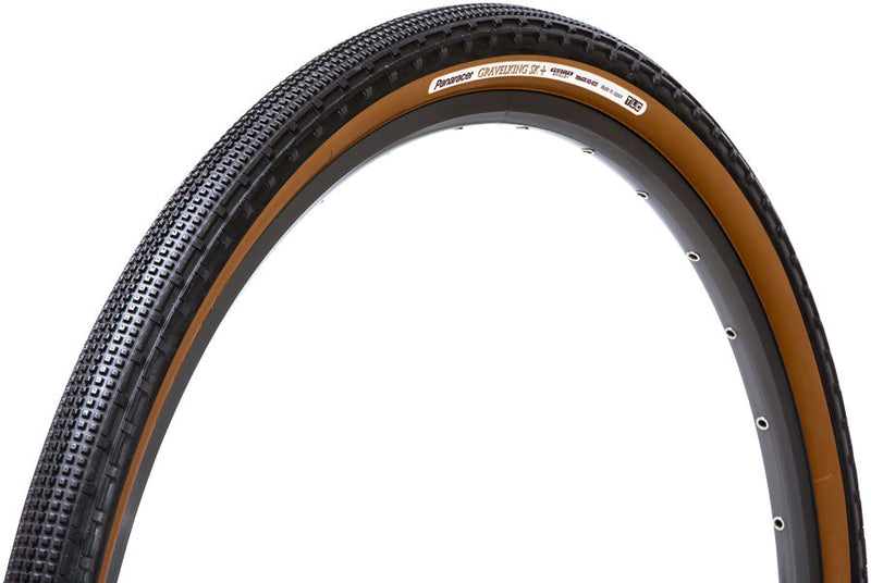 Panaracer GravelKing SK Plus Tire - 700 x 43, Tubeless, Folding, Black/Brown, ProTite Protection - CLOSEOUT