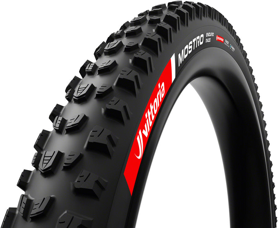 Vittoria Mostro Enduro Race Tire - 29 x 2.6 Tubeless Folding BLK Graphene + Silica G2.0 E-Bike