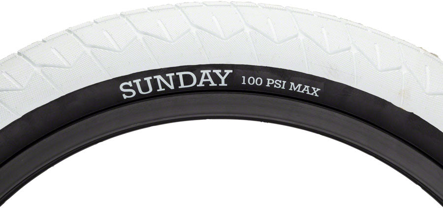 Sunday Current V2 Tire - 20 x 2.4 Clincher Wire White/Black