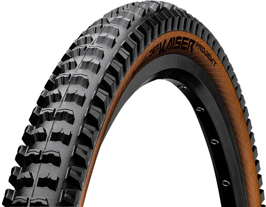 Continental Der Kaiser Projekt Tire - 27.5 x 2.40 Clincher Folding BLK/Amber ProTection Apex