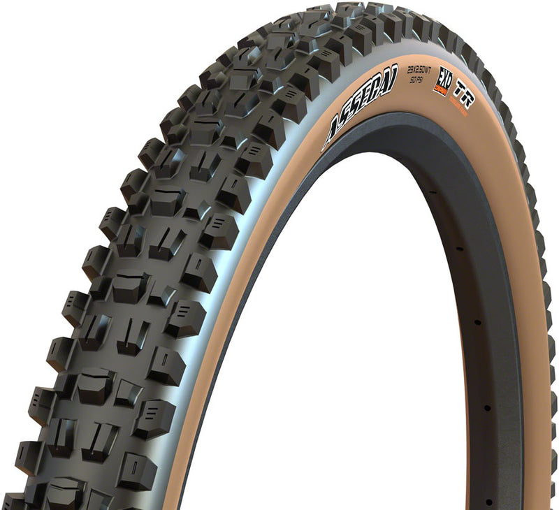 Maxxis Assegai Tire - 27.5 x 2.5 Tubeless Folding Black/Tan EXO