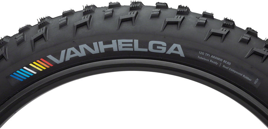 45NRTH Vanhelga Tire - 26 x 4.2 Tubeless Folding Black 120 TPI