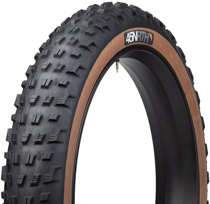 45NRTH Vanhelga Tire - 26 x 4.2 Tubeless Folding Tan 60 TPI