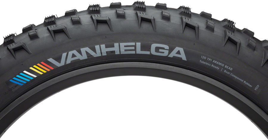 45NRTH Vanhelga Tire - 27.5 x 4 Tubeless Folding Black 120 TPI