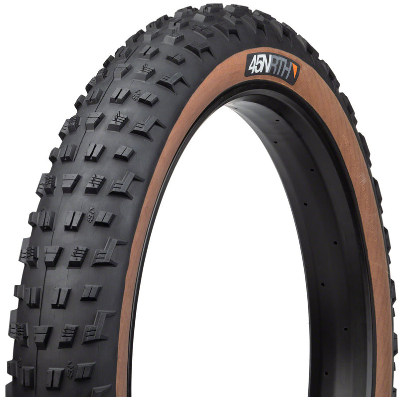 45NRTH Vanhelga Tire - 27.5 x 4 Tubeless Folding Tan 60 TPI