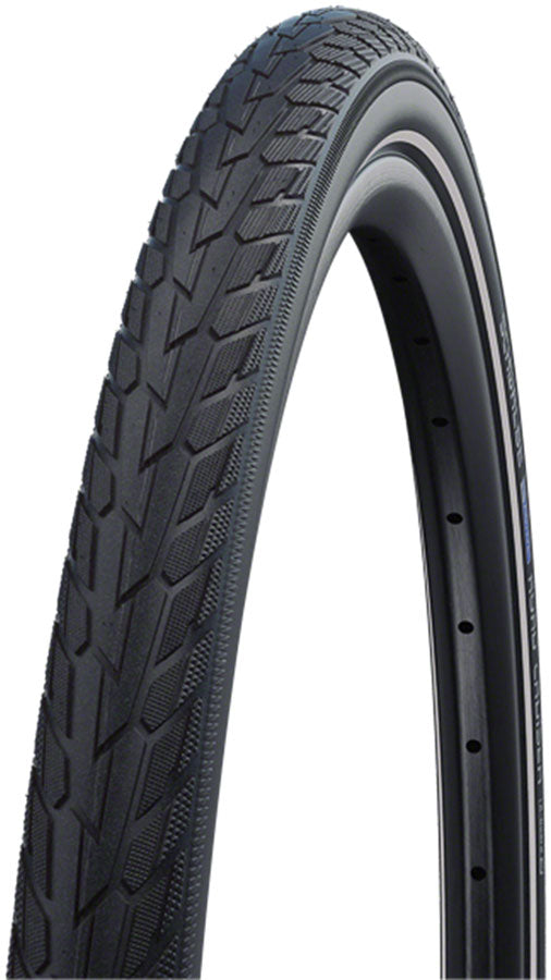 Schwalbe Road Cruiser Tire - 700 x 45 Clincher Wire Black K-Guard Green