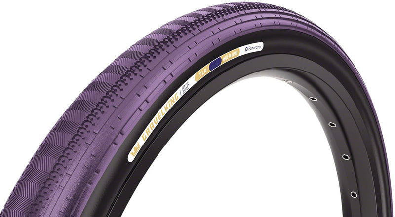 Panaracer GravelKing SS Tire - 700 x 45 Tubeless Folding Purple/Black