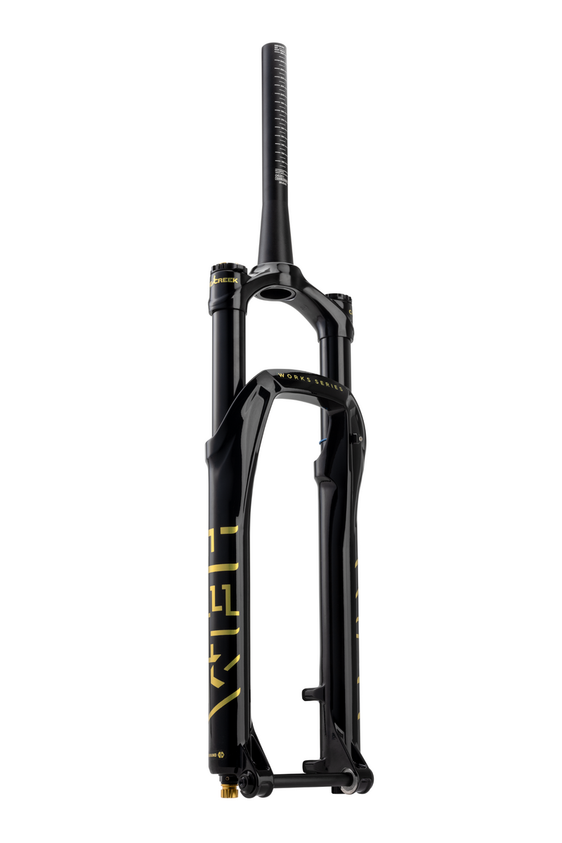 Cane Creek Helm MKII Work Series Air 29 Suspension Fork - 29", 130mm Travel, 15 x 110mm Boost, 44mm Offset, Black/Gold