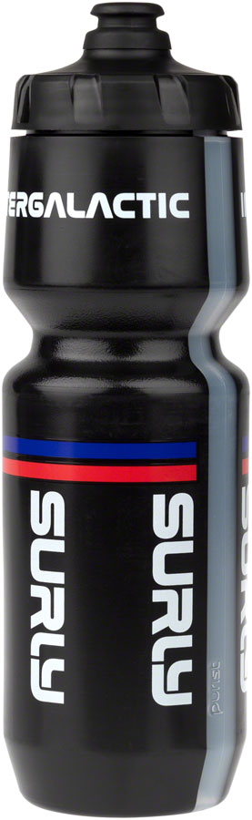 Surly Intergalactic Purist Non-Insulated Water Bottle - Black/Red/Blue 26 oz