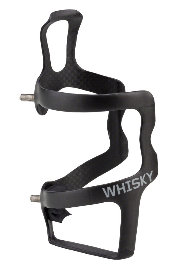 WHISKY No.9 SER Carbon Water Bottle Cage - Right Side Entry Matte Black