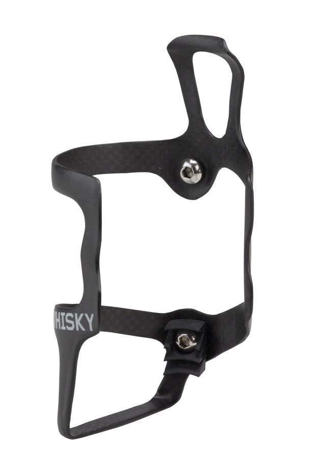 WHISKY No.9 SER Carbon Water Bottle Cage - Right Side Entry Matte Black