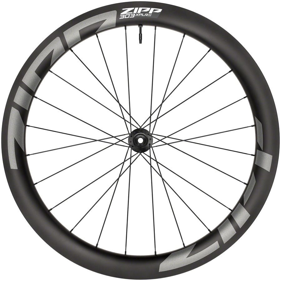 Zipp 303 XPLR S Front Wheel - 700 12 x 100mm Center-Lock Carbon Black 24H A1