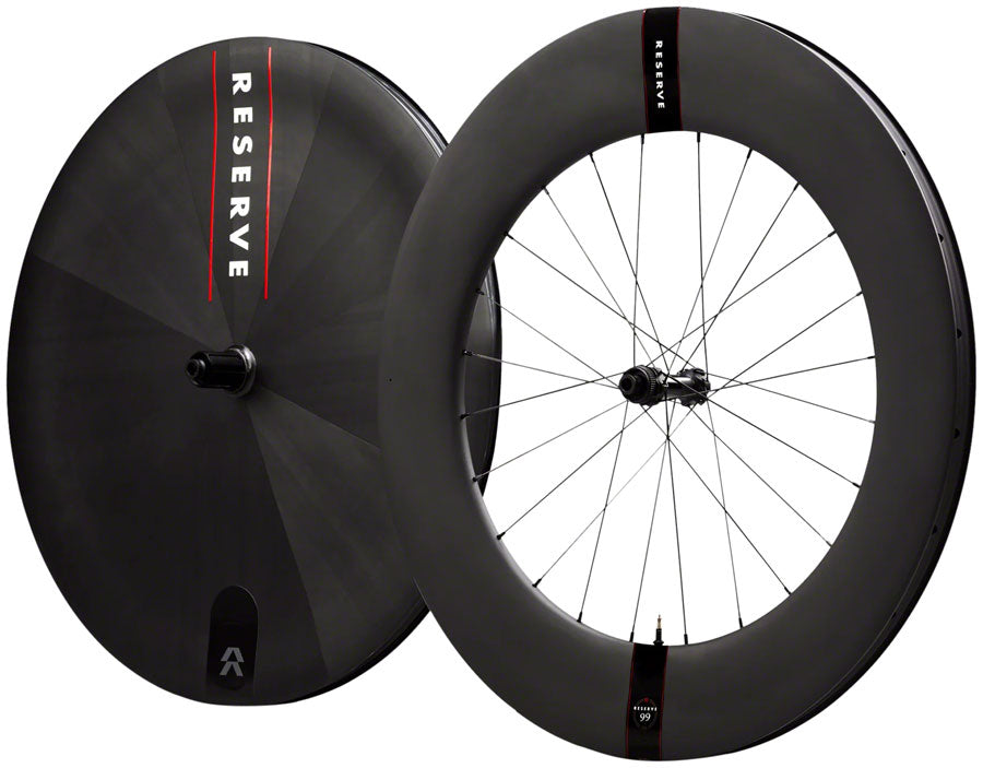 Reserve Wheels Reserve 99 Disc Turbulent Aero Wheelset - 700 12 x 100/12 x 142 Center-Lock XDR/HG 11R Carbon DT 240