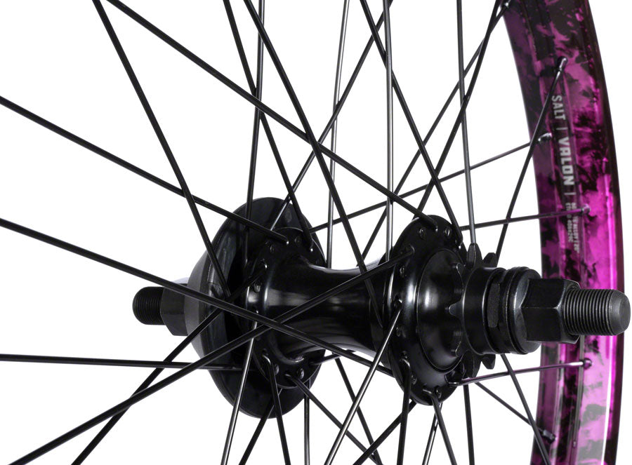 Salt EX Rear Wheel - 20" Black/Purple Splatter LHD