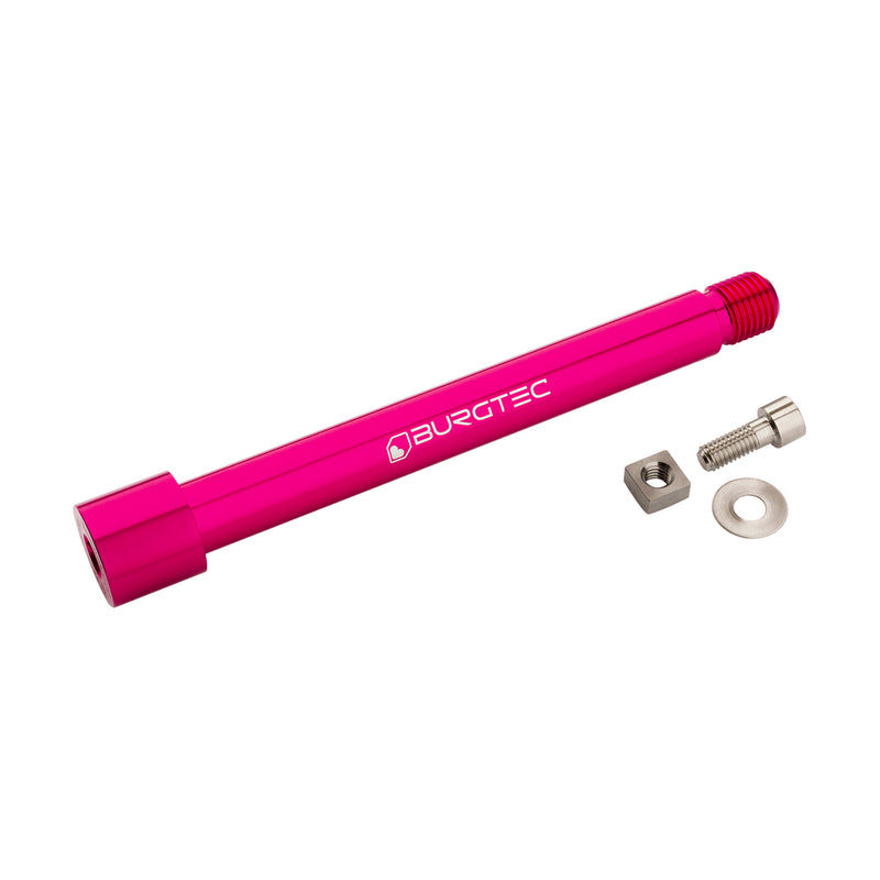 Burgtec Fox Fork 2021+ Axle 15x110mm - Toxic Barbie Pink