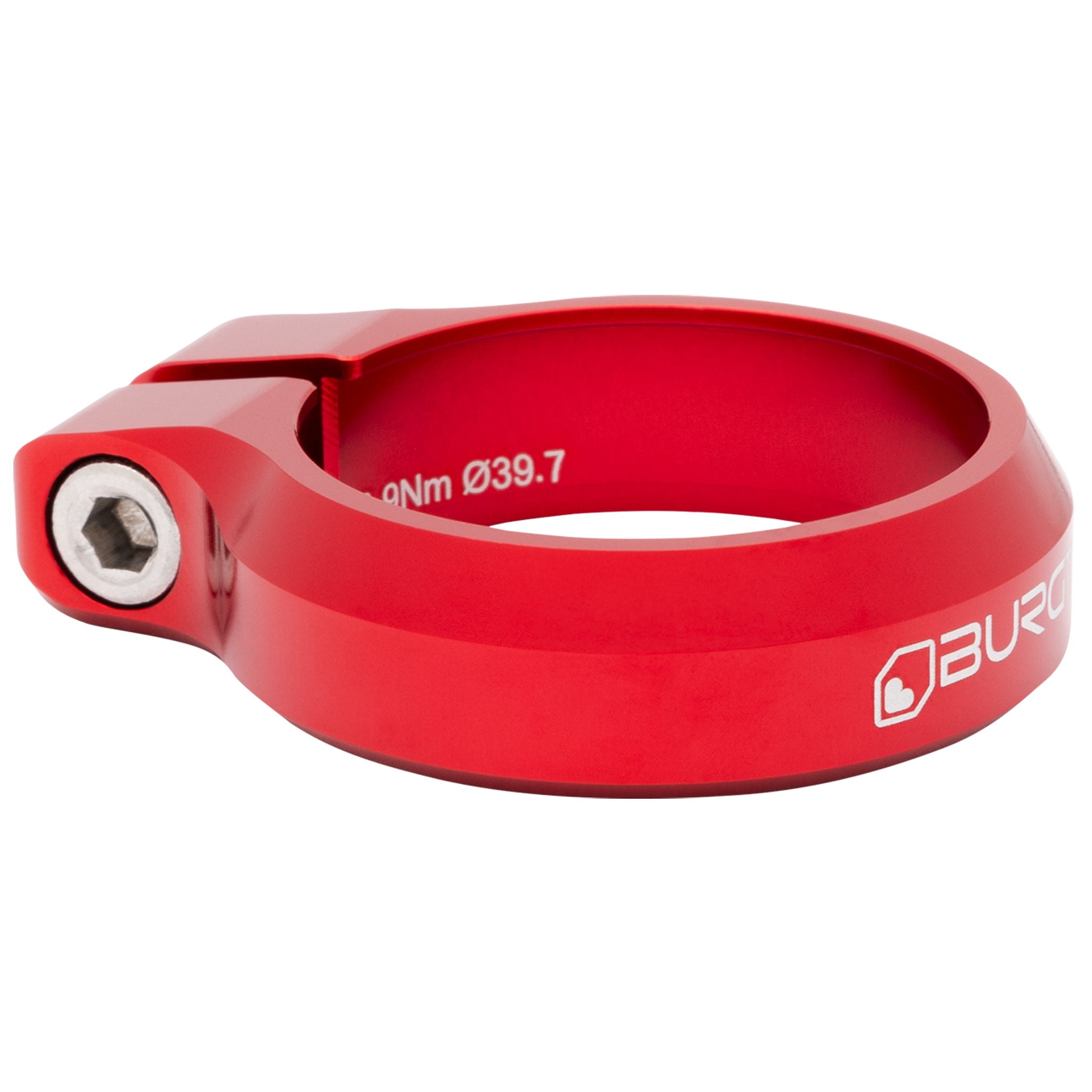 Burgtec Seat Clamp - 39.7mm Diameter - Race Red