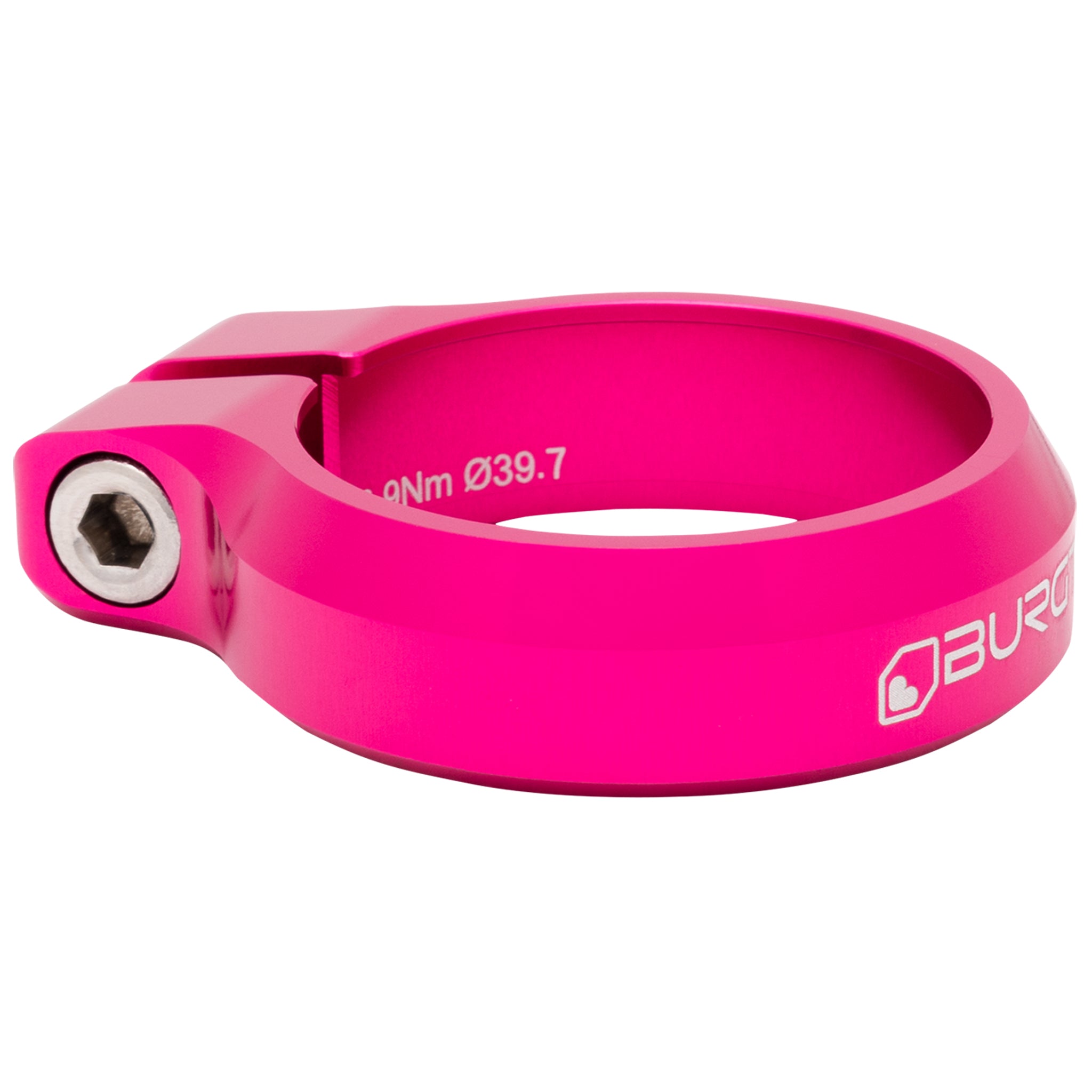 Burgtec Seat Clamp - 39.7mm Diameter - Toxic Barbie Pink