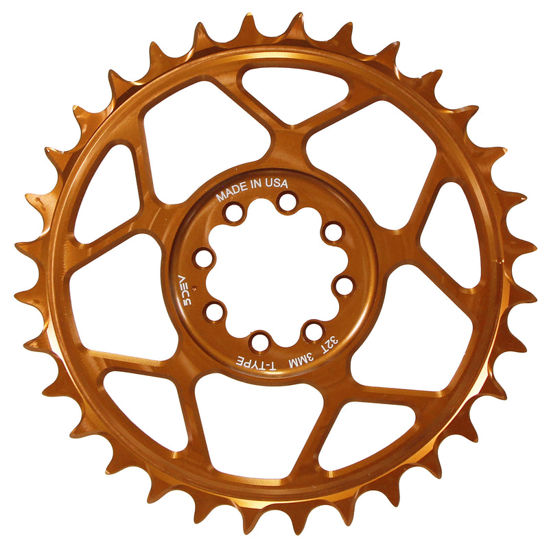 5Dev T-Type 8-Bolt Chainring 3mm Offset 30T - Kash