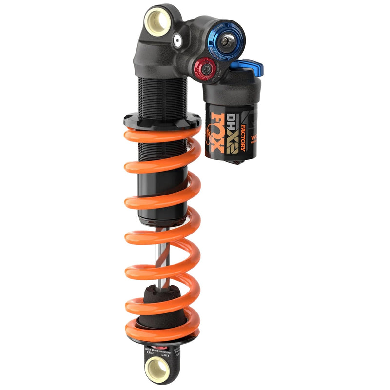 2025 FOX DHX2 Factory Rear Shock - Metric, 230 x 57.5 mm, 2-Position Lever, Hard Chrome Coat