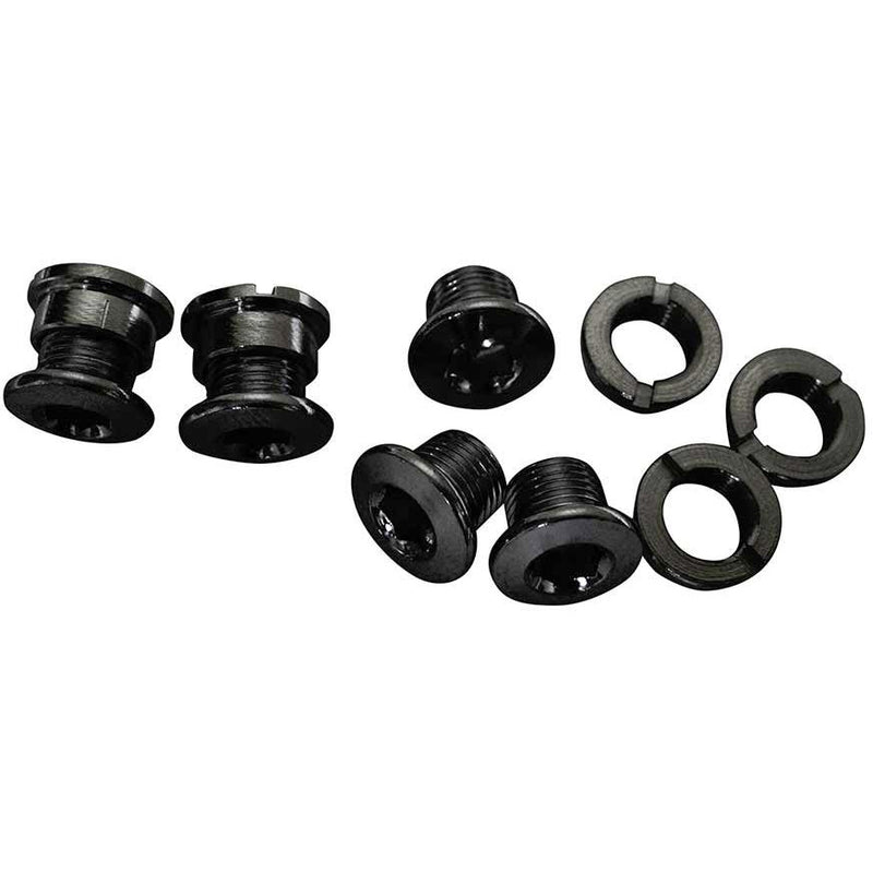 SRAM 5/6 Dual-Hex Chainring Bolt Set 12pc Steel Black