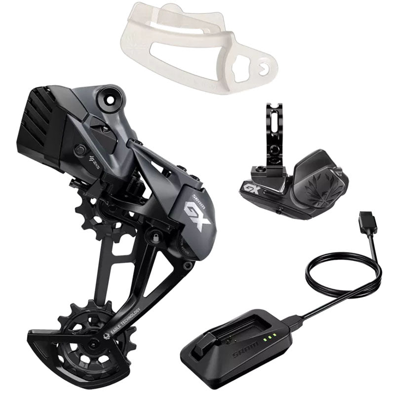 SRAM GX Eagle AXS Upgrade Kit - Rear Derailleur, Battery, POD Controller w/ Clamp, Charger/Cord, Chain Gap Tool, Black