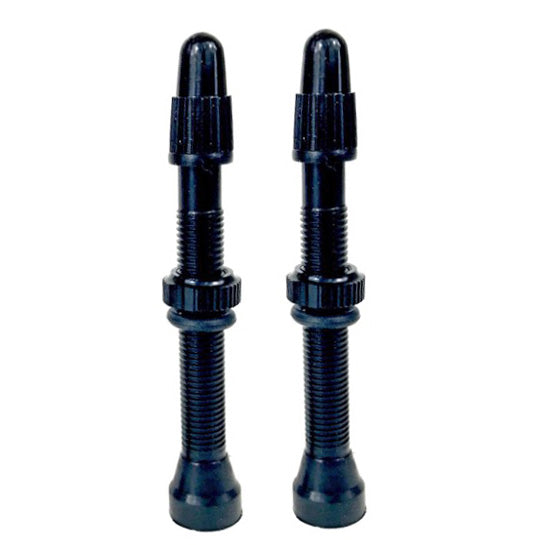 Hold Fast Cycling Tubeless Presta Valve Stem 48mm (Pair) - Black