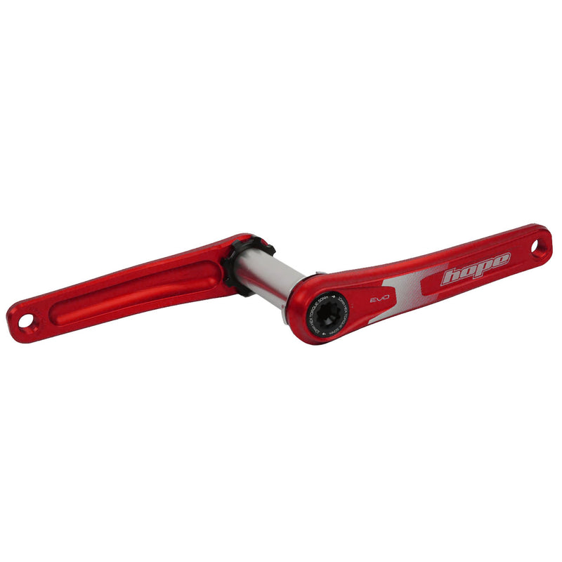 Hope Evo Crankset No Spider(68/73mm) 155mm Red