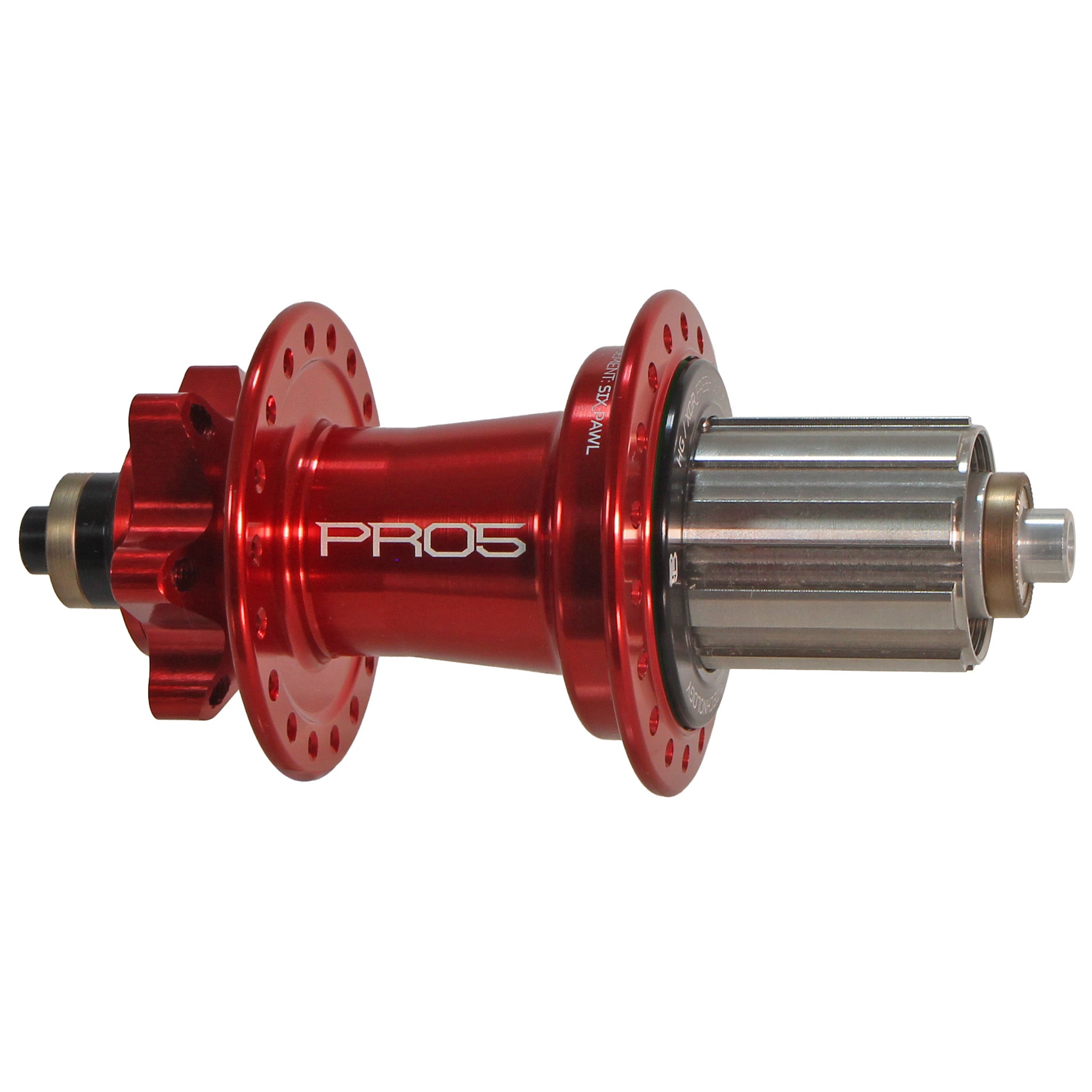 Hope Pro5 Disc R T-A HG (Steel) Hub QRx135mm 36h Red