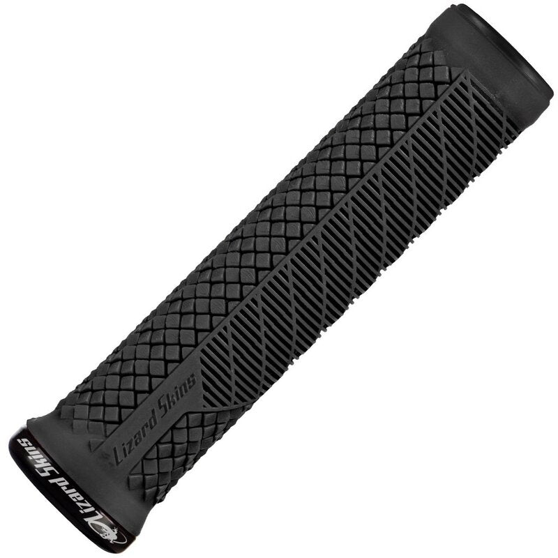 Ibis Charger Lizard Skin Lock-On Grips - Black - Open Box, New