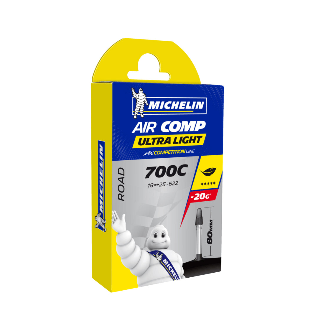 Michelin A1 Aircomp Tube Ultralight 700x18-25 PV 60mm