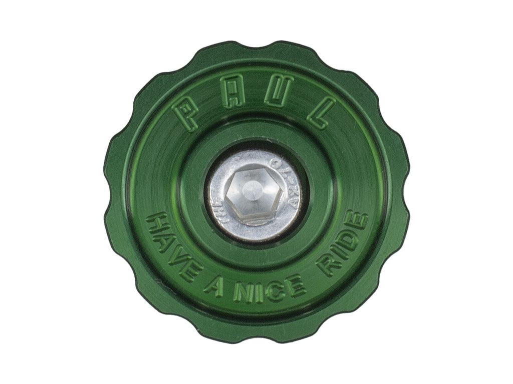 Paul Components Aluminum Top Cap Green