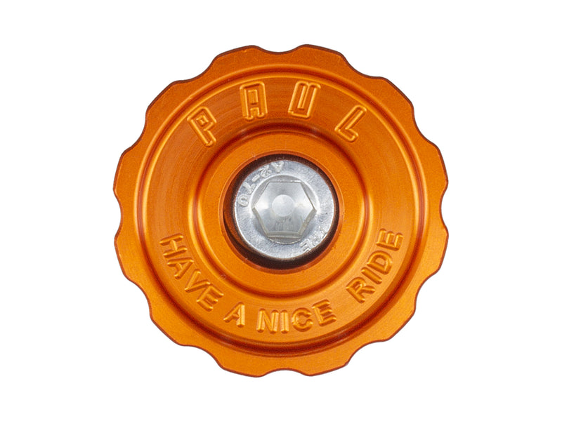 Paul Components Aluminum Top Cap Orange